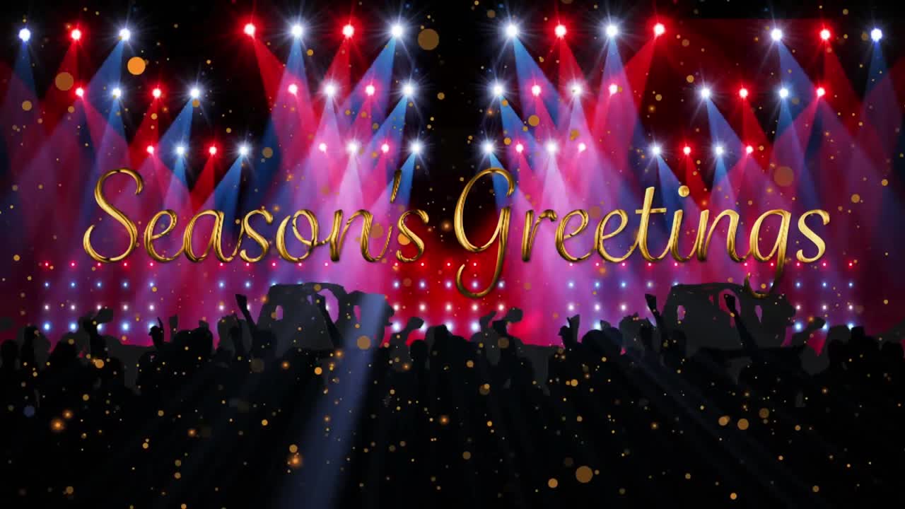 季節のアニメーション パーティーの参加者の挨 ⁇ テキスト