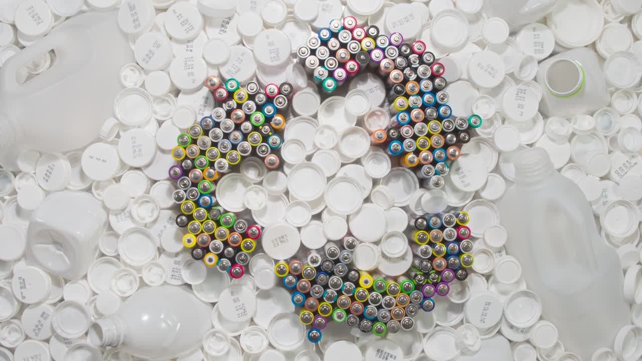 플라스틱 재활용 전화 개념