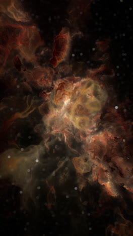 una nebulosa vibrante brilla brillantemente en la vasta extensión del universo