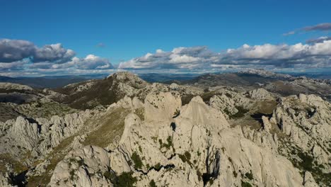 summit of tulove grede limestone cliffs in zadar county, croatia