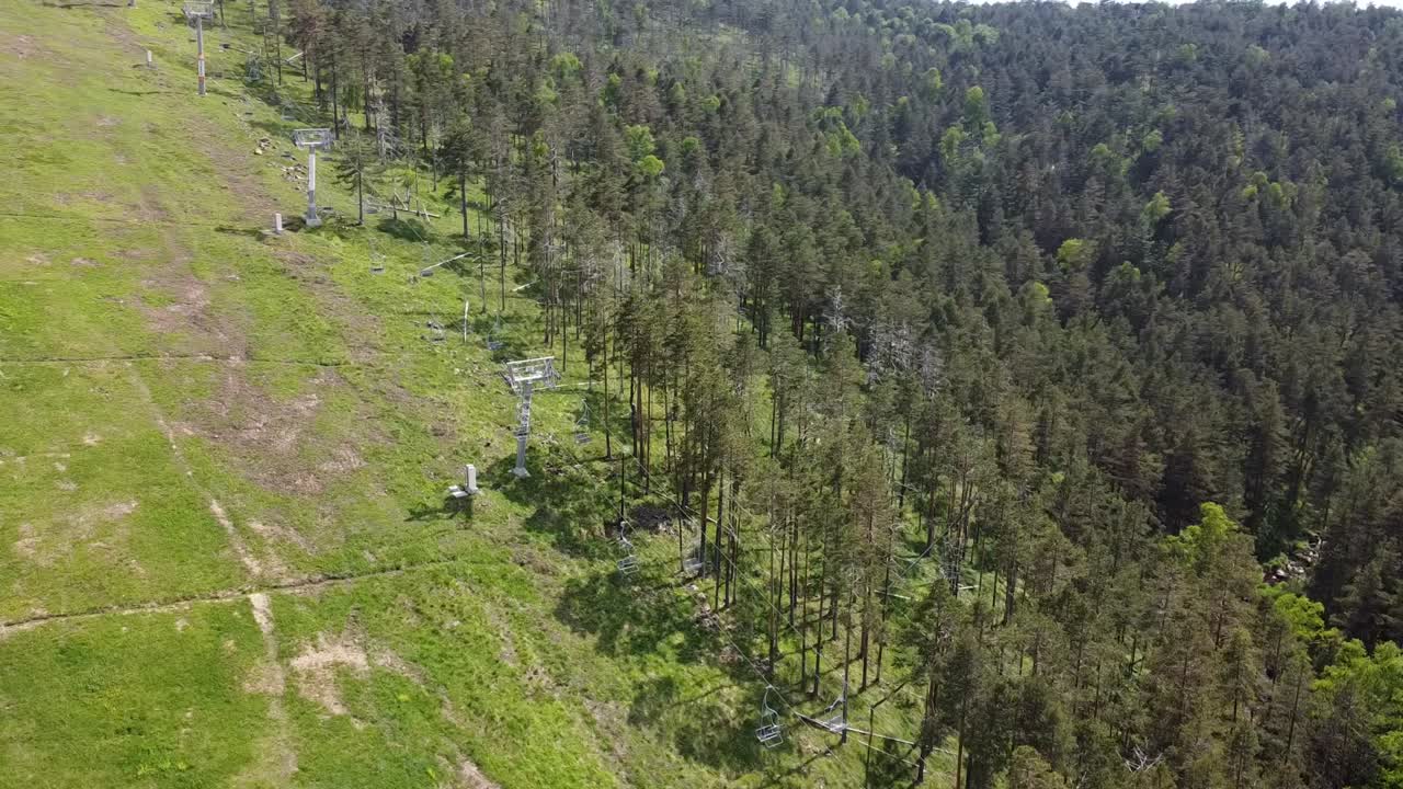 여름의 스키 트레일