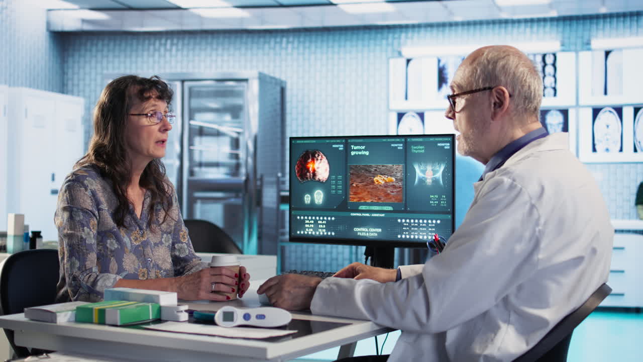 Vertical Video Physician highlights MRI scan advising on cancer treatment options