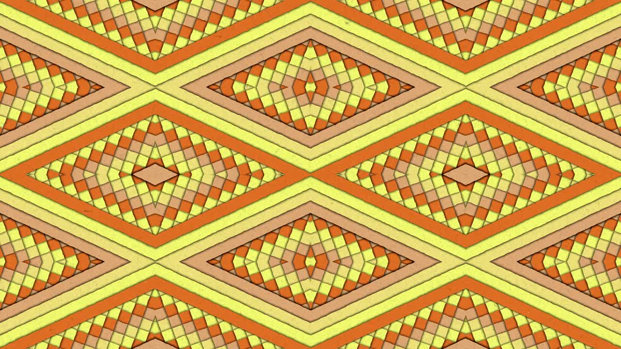 Kaleidoscopic Shapes Stripes and Rhombus Colorful Seamless Looping Background