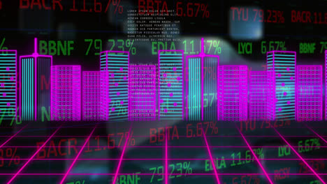 Animation-of-data-processing-over-grid