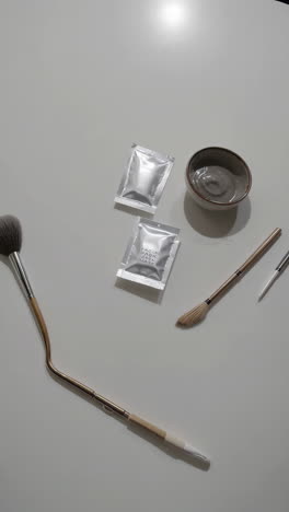 facial mask and tools