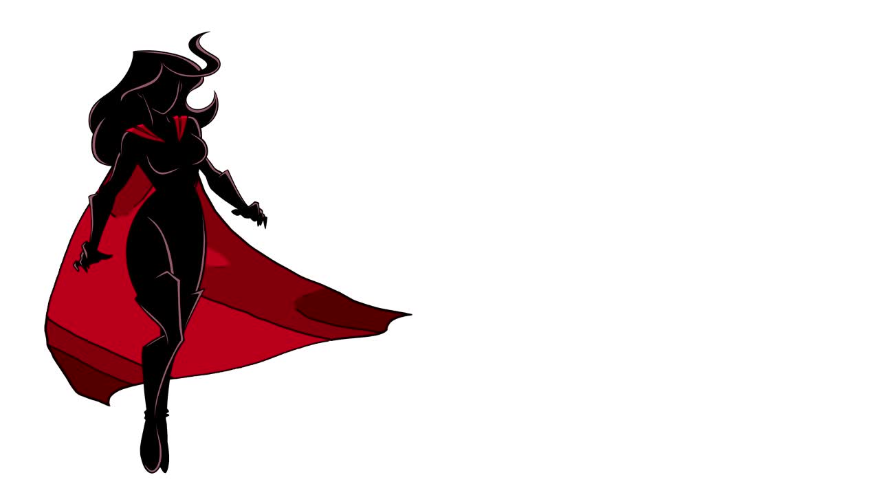 슈퍼히어로인 플라잉 레이 라이트 실루