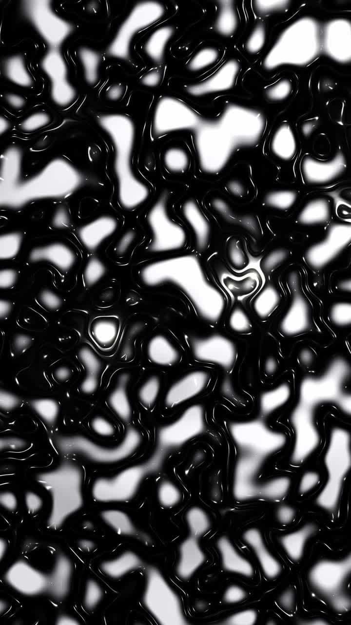 un montón de burbujas en blanco y negro. video en bucle vertical