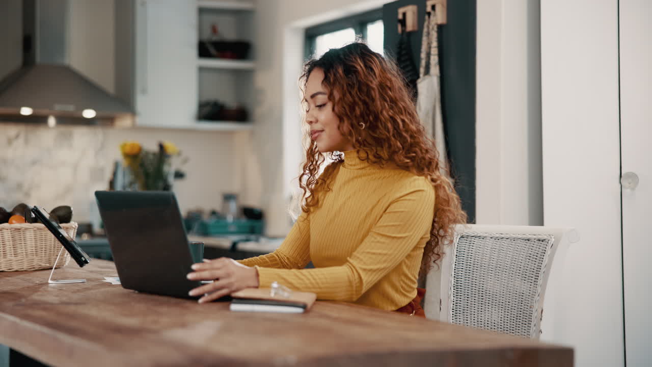 Woman enjoys a cup of coffee in the morning