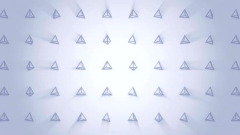 patrón de pirámide geométrica. baile de pirámides. animación de bucle de símbolo de negocio. diseño de red de negocios.