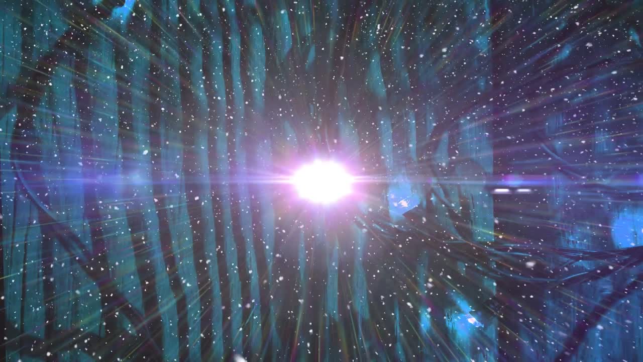 나무 표면에 크리스마스 불 위에 움직이는 빛의 애니메이션