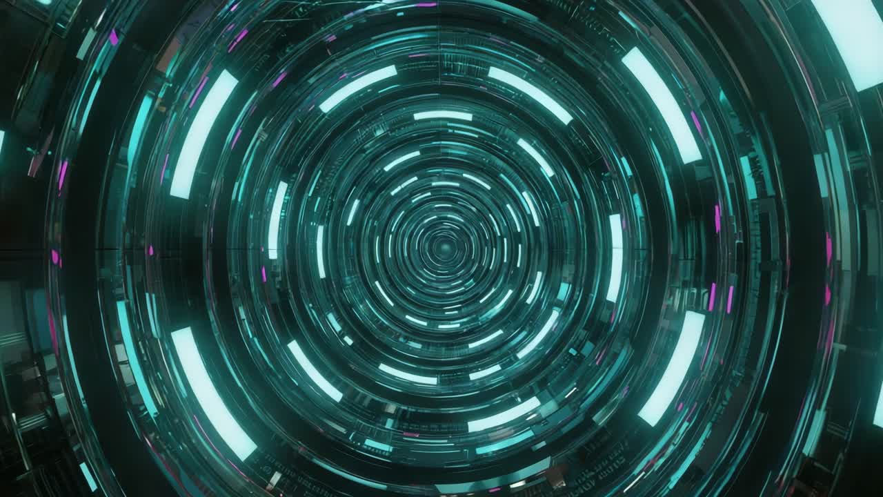 Abstract Futuristic Tunnel