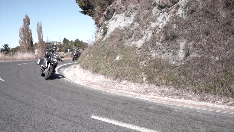 motorcycles on mountain roads