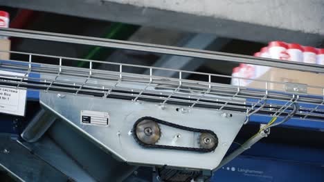 automated conveyor belt system in a factory