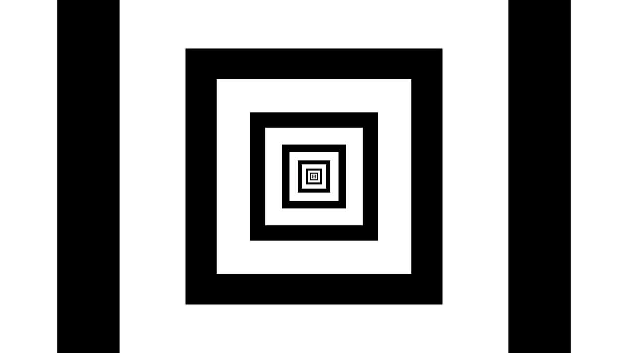 efecto túnel cuadrados blancos y negros