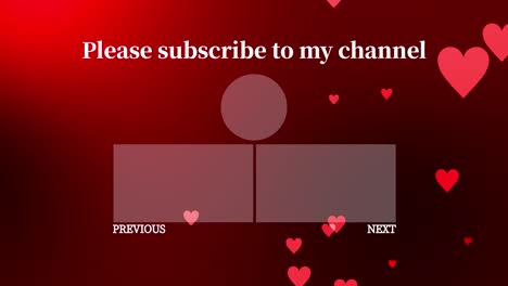 heart mark gradation particles end card ending screen motion graphics