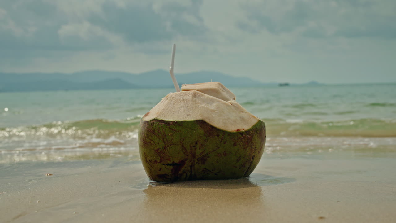 Coconut Drink on the Beach