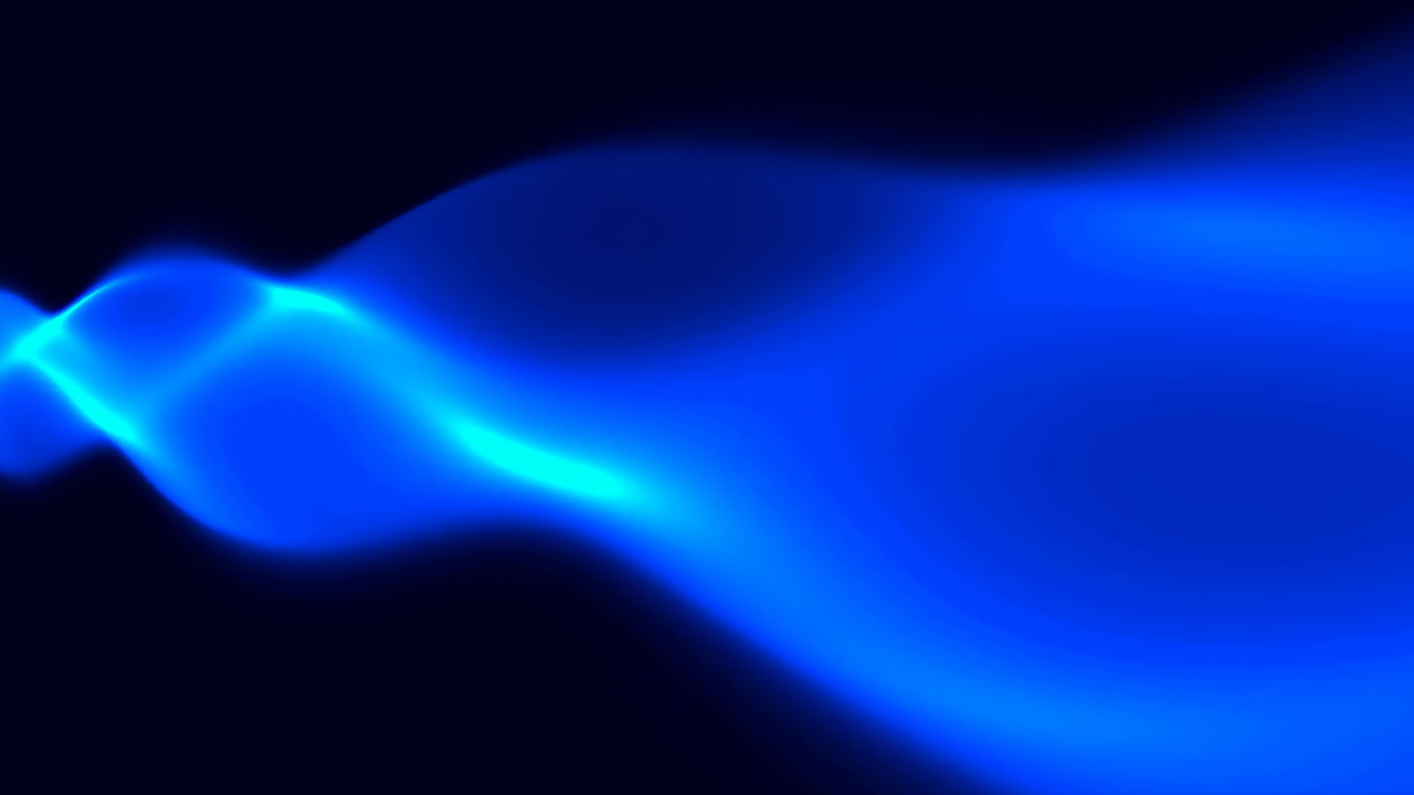 Electric Blue Flowing Wave With Luminous Streaks And Smooth Motion, High Energy Visualizer Vibe, Perfect