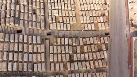 aerial footage over jerusalem jewish cemetery, givat shaul