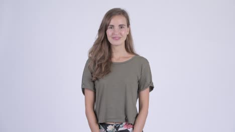 una joven y hermosa rubia.