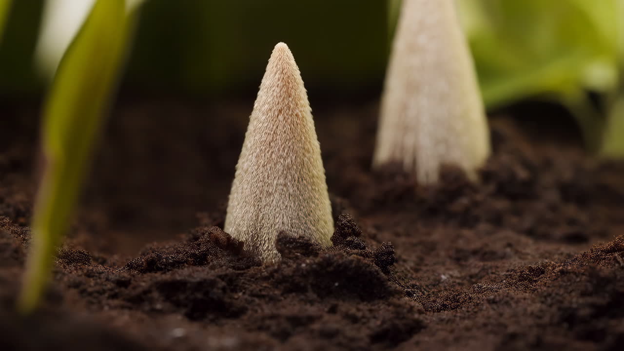 New Growth Emerging from Soil