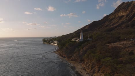 Hawaii-Leuchtturm-Bei-Sonnenuntergang