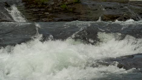 cascada en cámara lenta en la isla de vancouver