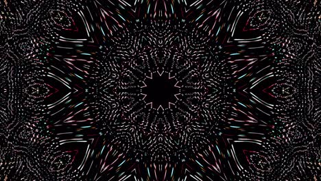 beautiful abstract kaleidoscope that shines, a radiant light that regulates the subtle movements