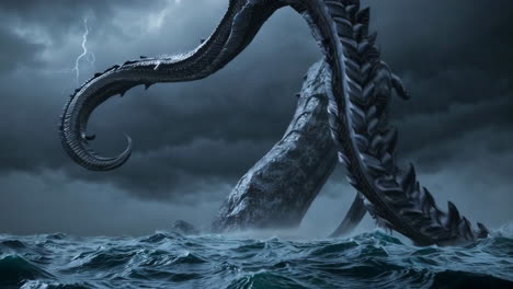 kraken in a storm