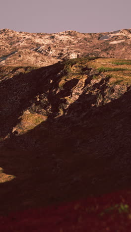 majestic mountain landscape at sunset