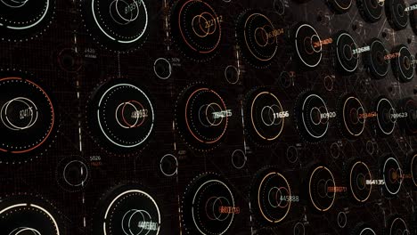 abstract futuristic data visualization interface