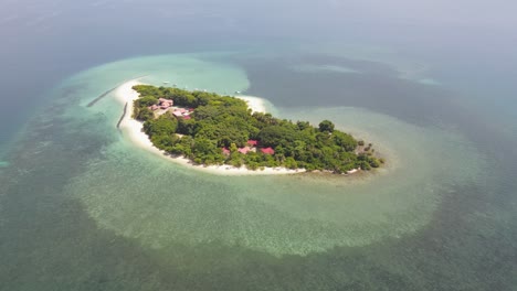 aerial view of selingan island at turtle islands national park