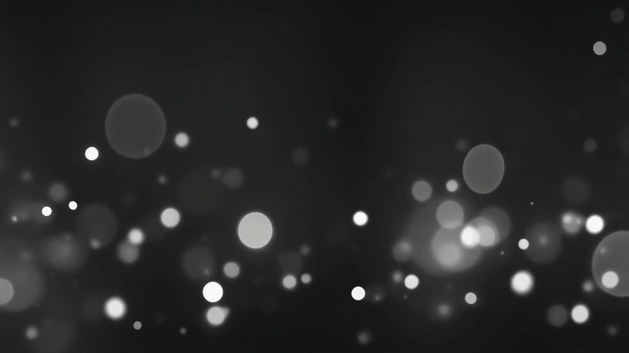 Abstract Background with Floating White Bokeh Particles