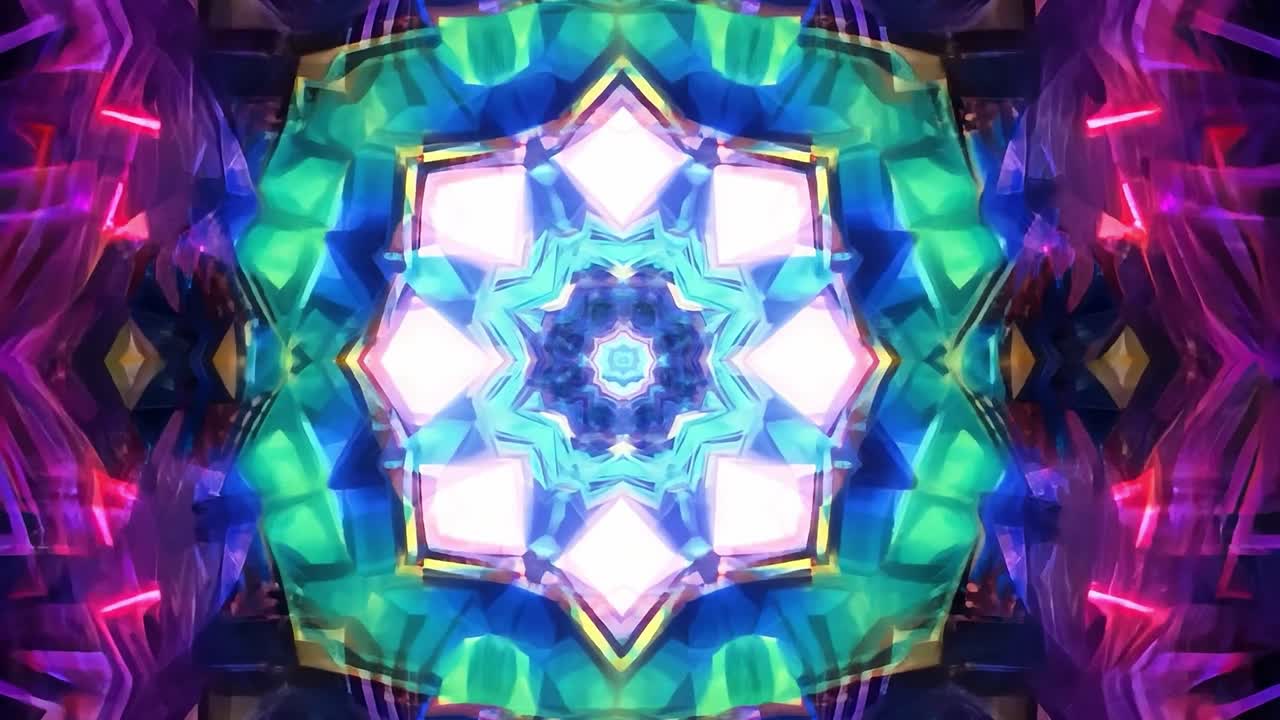 el colorido mandala psicodélico