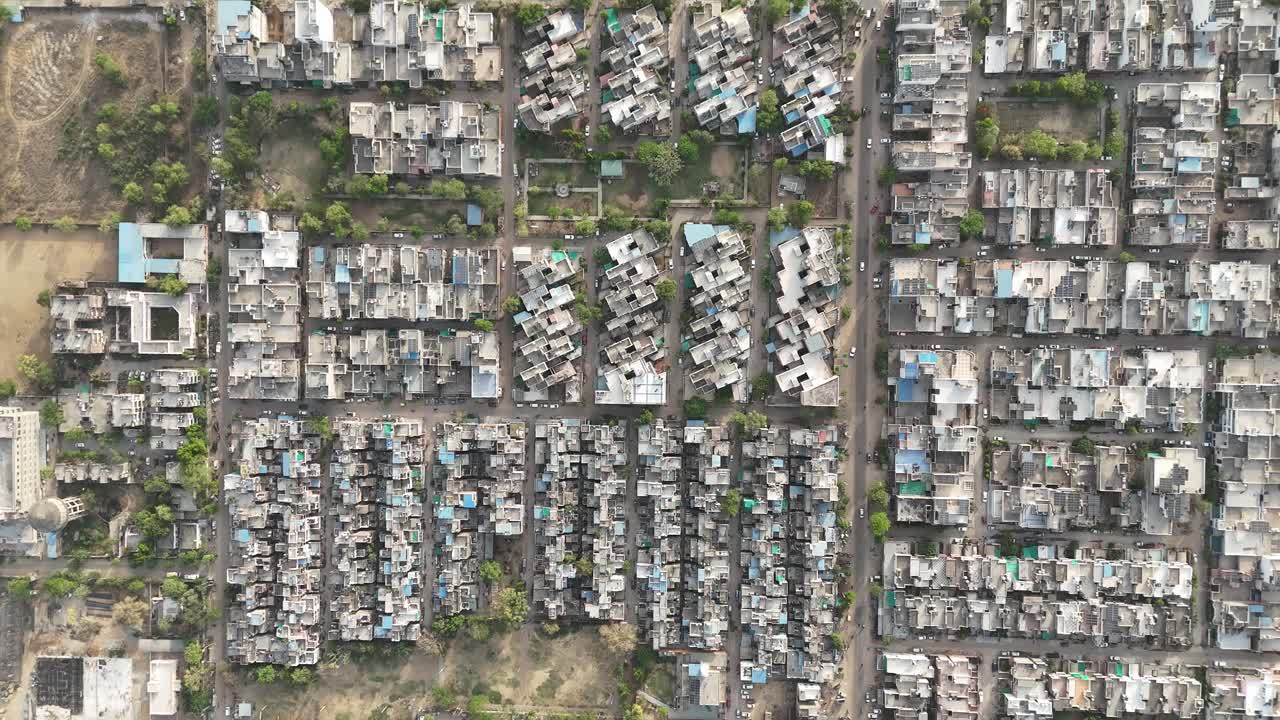 High-density urban living in Jaipur, India.