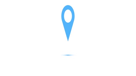icono de ubicación animación de pop-up