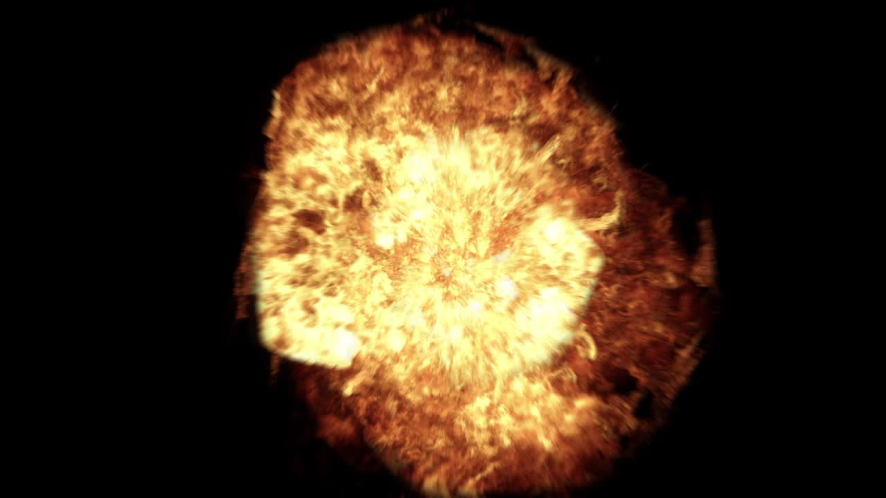 Realistic 4K Fireball Explosion
