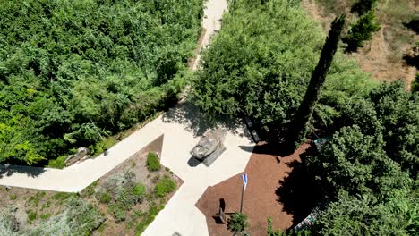 4K-high-resolution-drone-video-of-the-memorial-site-Monument-of-the-Helicopters-Disaster--She'ar-Yashuv--Israel