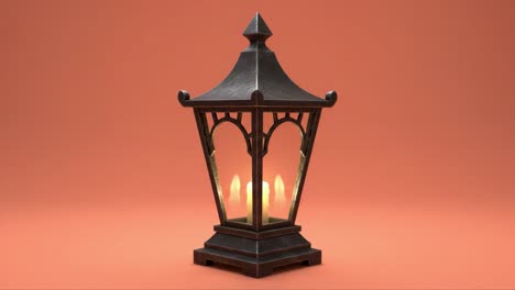 elegant lantern illuminating a warm glow against a soft gradient background, perfect for enhancing ambiance and aesthetic in any space