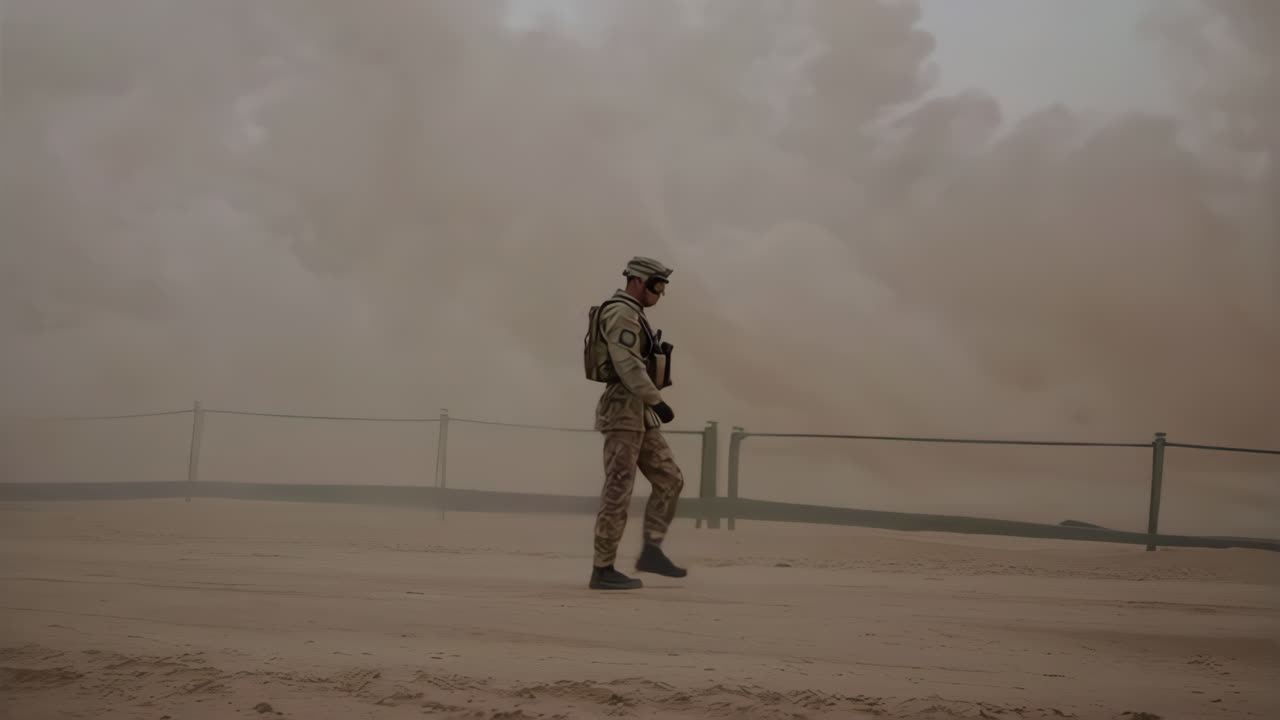 Soldier in a Sandstorm