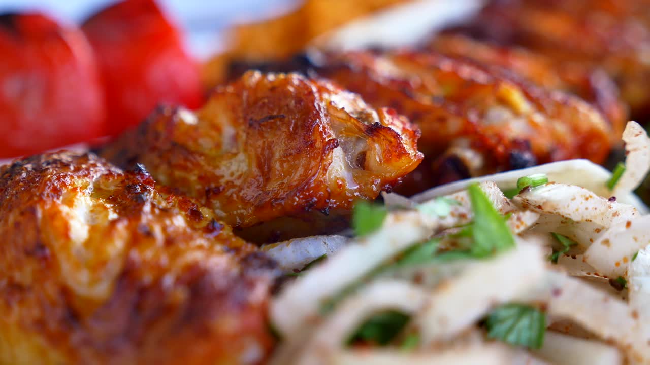 Grilled chicken and salad