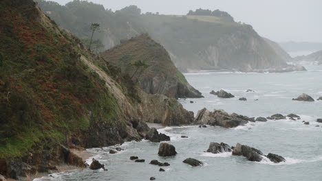 coastal landscape on a cloudy day