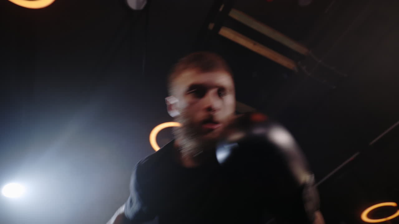 sesión de entrenamiento de boxeo