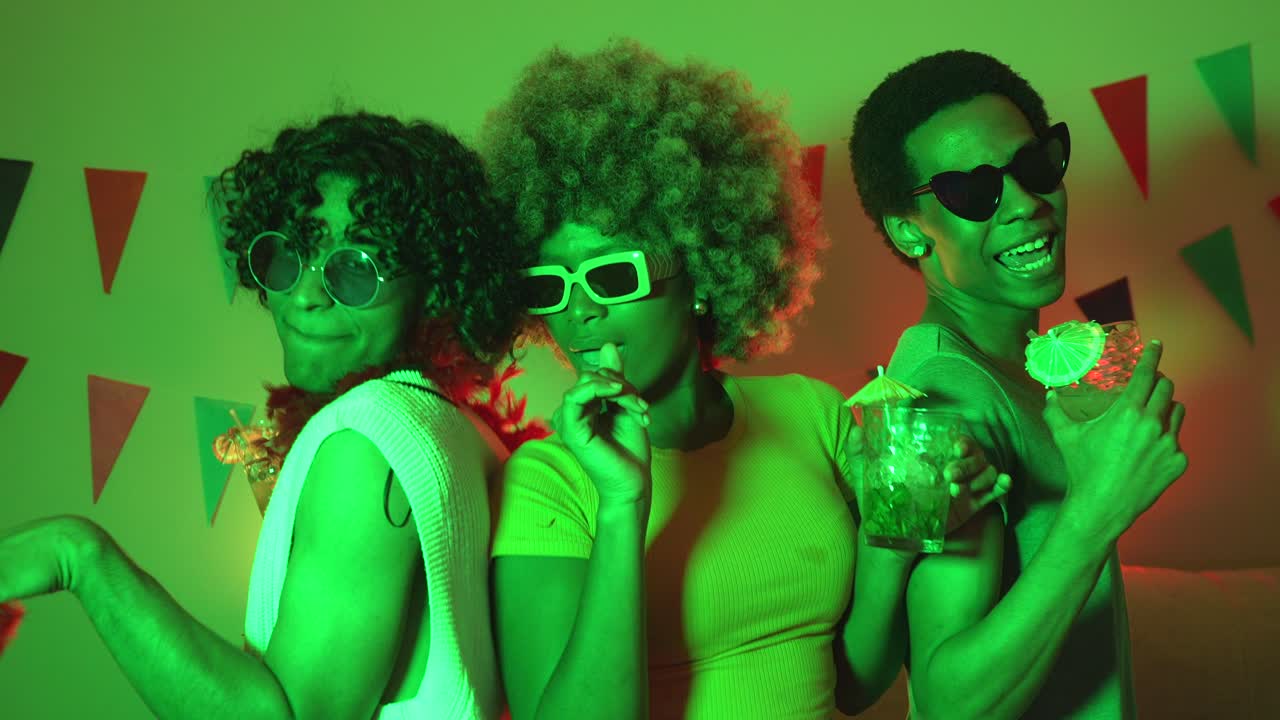 Party Scene with Friends