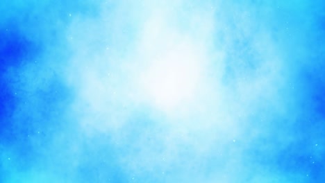 spray de humo de colores. abstract humo vapor soplar fuera. salpicaduras de niebla. tinta de alcohol y acuarela en fondo azul. copiar espacio para el texto. animación de bucle.