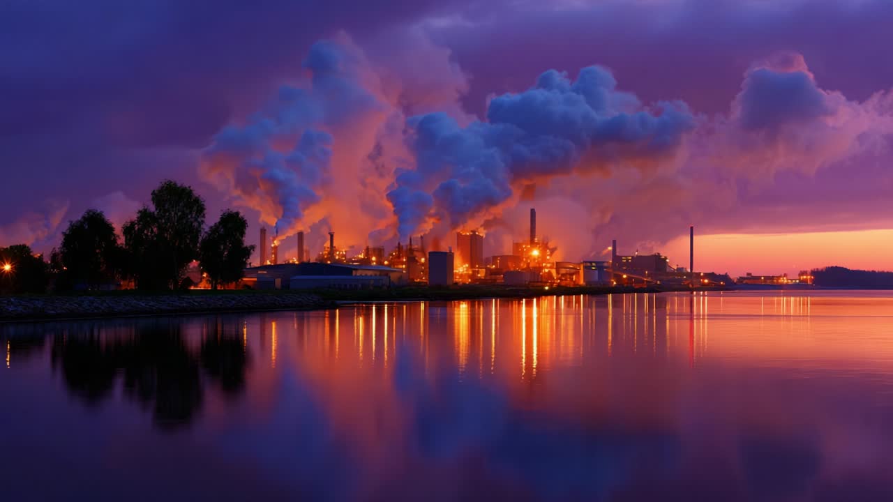 Industrikompleks i Tusmørke