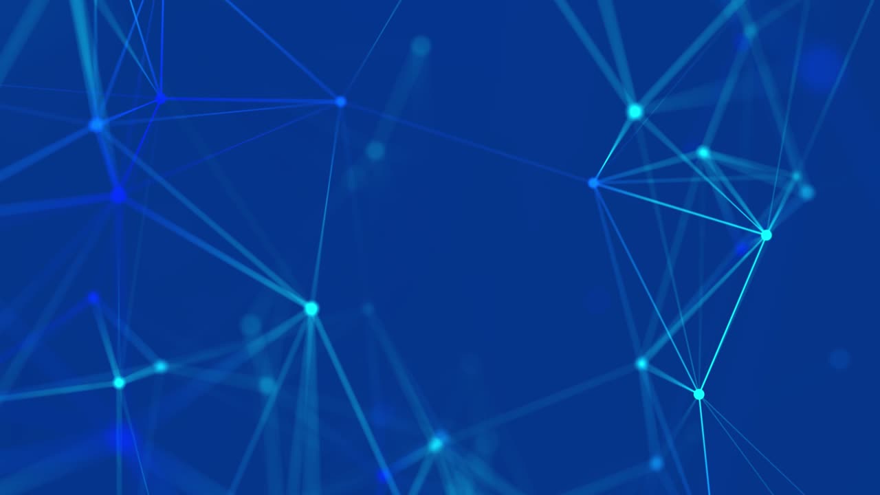 estructura de conexión de red. visualización de grandes datos. fondo digital. renderización en 3d. bucle sin fisuras.