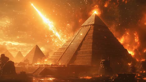 pyramids in flames