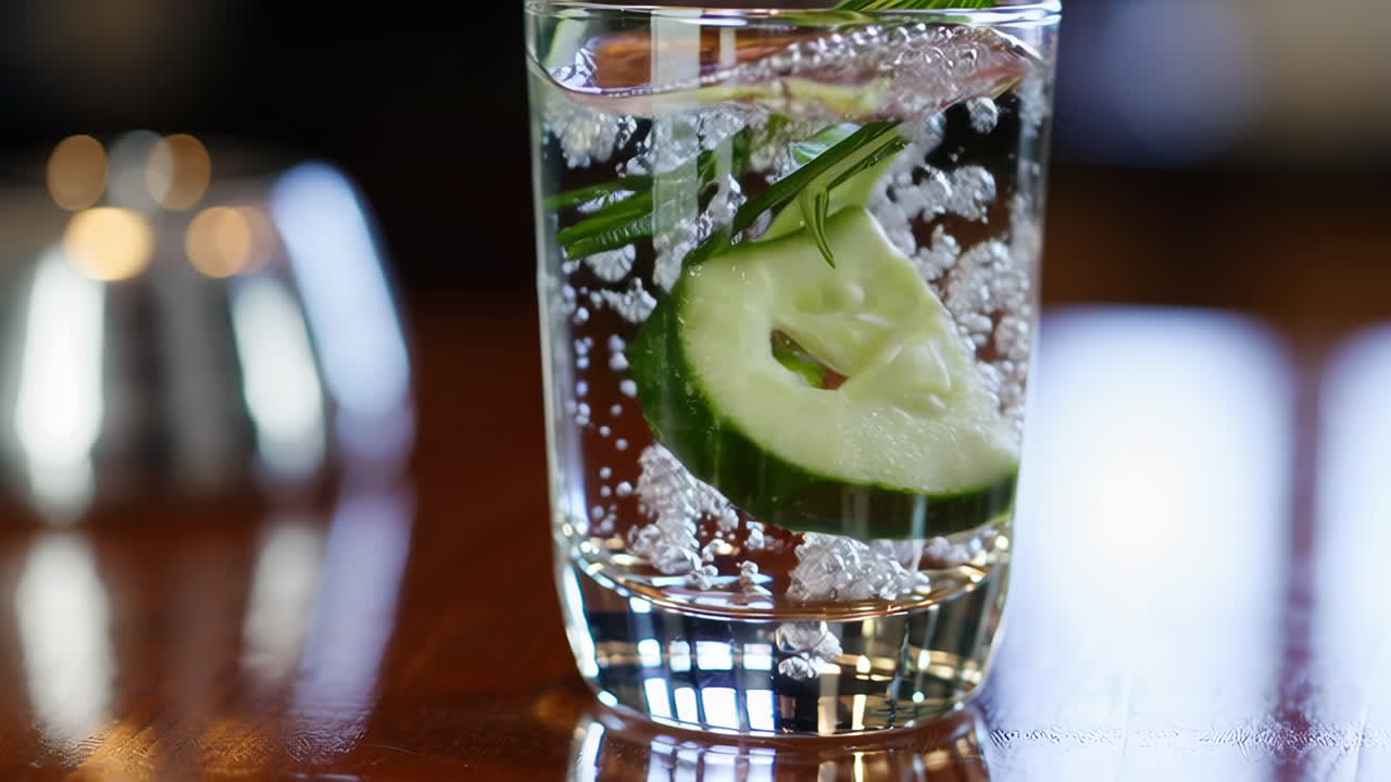 Cucumber and Rosemary Refreshing Drink