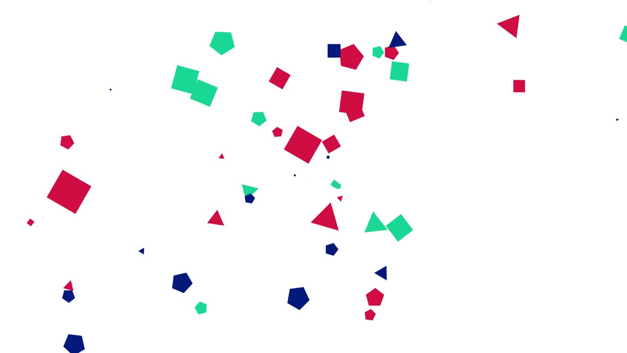 fondo de bucle de 4k con formas de colores