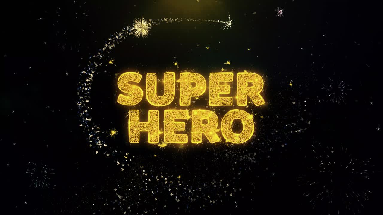 Superhero Fireworks Display